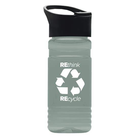 RP20P - 20 oz. UpCycle rPET Bottle With Pop Up Sip Lid